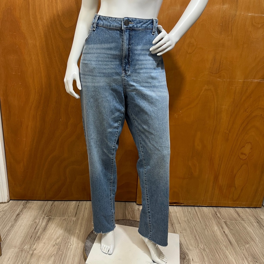 SO High Rise 90s Straight Jeans Women Plus Size 20 38W Blue NWT